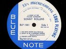 ROLLINS, Sonny. Night at the Village Vanguard. Blue Note 1581. 47 West, RVG, Ear