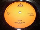  U.K. POWER POP 45 UNLISTED - QUILL - LOVE IN A JAR / TIME - KITE RECOR