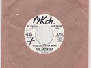 Northern Soul Promo 45 The Artistics This Heart of Mine Okeh 4-7232  VG to VG+