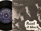 THE ROLLING STONES PAINT IT BLACK & LONG WHILE DANISH PS+45 1966 MOD FREAKBEAT