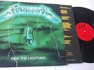 METALLICA ride the lightning LP 1984 bernett GREEN cover FRENCH PRESS red label