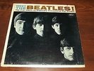 MEET THE BEATLES RECORD ALBUM MONO LP T-2047  #3 BLUE SLEEVE