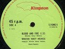 Winston Holness - Blood and Fire / Mutiny UK Kingston 12 12