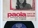 PAOLA RARE PORTUGAL 7/45 EP IN PORTUGUESE EUROVISION 69-