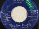 Rocky Davis & The Sky Rockets 45 BLUE SKY Hot Rod Baby RARE ROCKABILLY LISTEN