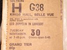LED ZEPPELIN: 4 FIRST PRESSING LP PLUM LABELS + 1971 CONCERT TICKET