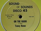 TONEY ROME On The Radio RARE BOOGIE RAP 12