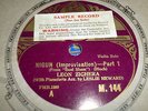 LEON ZIGHARA Violin Nigun (Improvisation) 78 DECCA M144