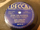 JUDY GARLAND OVER THE RAINBOW 78 RPM NM