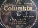 Rare Tom Darby / Jimmie Tarlton  Hard Time Blues Columbia 15611-D