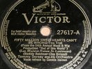Tommy Dorsey Victor 78 rpm Connie Haines 50 Million Sweethearts Solid Old Man
