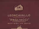 Album 78 Tours LEONCAVALLO Paillasse Beniamino Gigli