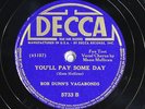 78 RPM -- Bob Dunn's Vagabonds, Decca 5733, E+