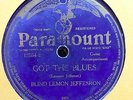 Blind Lemon Jefferson (Paramount 12354) V- cond. Long Lonesome B./Got the Blues