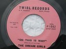 DREAM GIRLS OH THIS IS WHY/DON'T BREAK MY HEART TWIRL 1002 Detroit Soul 45 (VG+)