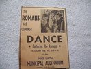 THE ROMANS 60'S  ARKANSAS GARAGE BAND NEWSPAPER AD