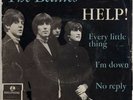 THE BEATLES 45 EP HELP VERY RARE EP DENMARK with PS