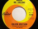 Soul 45 - Calvin Grayson - Where do I belong - Mint-