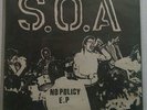 SOA NO POLICY EP RARE 1981 RP HC Dischord Black Flag Rollins Iron Cross Minor