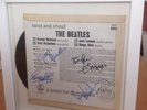 The Beatles 'twist and shout' 1963 EP framed with all four signatures