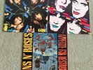 3 Rock LPs Guns N' Roses Appetite For Destruction - Kiss Crazy Nights & Asylum