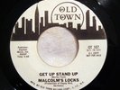 Soul/Funk 45 Malcolm's Locks Get Up Stand Up/Motherless Child OLD TOWN DJ WL NM