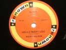 78RPM : RICKY NELSON - HELLO MARY LOU