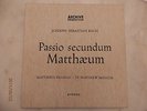 ARCHIVE PRODUCTION ( 4 lps ) / BACH / MATTHIEU PASSION / KARL RICHTER