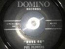LISTEN RARE R&B Rocker 45 PHIL FLOWERS Move On DOMINO