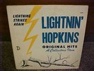 LIGHTNIN HOPKINS - Lightning Strikes Again - Dart - Blues LP - 1960