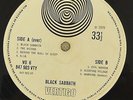 Black Sabbath LP S/T 1st Press VO 6 1Y/2Y 1970 Vertigo Swirl