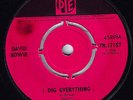 David BOWIE: I Dig Everything, 1966 UK PYE issue, push-out centror Top-Rarity EX