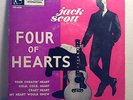 Jack Scott FOUR OF HEARTS Top Rank Records 45 rpm 7