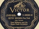 Victor 38062 Fess Williams Royal Flush Orch BETSY BROWN 1929 Hot