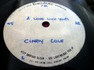 CINDY COLE, “A LOVE LIKE YOURS” A 1965 ONE SIDED 7” ‘Emidisc’ DEMO ACETATE.
