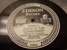 Edison Diamond Disc phonograph Record 52087 Oreste and His Queensland Orch.