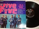 DOO WOP 33RPM LP RECORD - THE JIVE FIVE - UNITED ARTISTS 6455 - STEREO