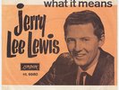 JERRY LEE LEWIS Carry Me Back To Old Virginia DENMARK 45 unique p/s SUN RECORDS