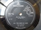 BEATLES ALL YOU NEED IS LOVE/BABY YOU'RE A RICH MAN UK 1ST PRESS WITHOUT REF..