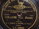 1902 RARE 78rpm Black G&T GC 34003 NOTE & AFFRE G.Tell