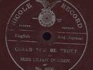 78 RPM RARE 100 YEAR OLD 7in RARE BRITISH 