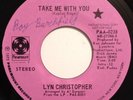 LYN CHRISTOPHER   Take Me With You   soul/funk promo 45 PARAMOUNT