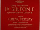 DGG ED.1 STEREO BEETHOVEN FERENC FRICSAY SYMPHONY NO.9 2 LP SLPM 138 002/003 NM
