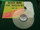 SEX PISTOLS NEVER MIND THE BOLLOCKS LP CLEAR VINYL NEW AND MINT LTD TO ABOUT 500