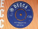 Gene Latter - Just A Minute Or Two 1966 UK 45 DECCA MOD