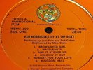 VAN MORRISON - LIVE AT THE ROXY - 1979 PROMO ONLY LP ----------  K   L