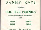 DANNY KAYE sings THE FIVE PENNIES in English French German Italian. Rare 7