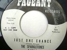 Girl Group THE SPARKLETONES Just One Chance bw/ Dear Little Boy 45 Pageant PROMO