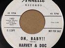 Harvey & Doc PHIL SPECTOR DOC POMUS 45 Oh Baby / Uncle Kev on Annette PROMO #CC2