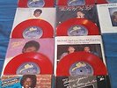 Michael jackson Red Vinyl 45 Record set.
